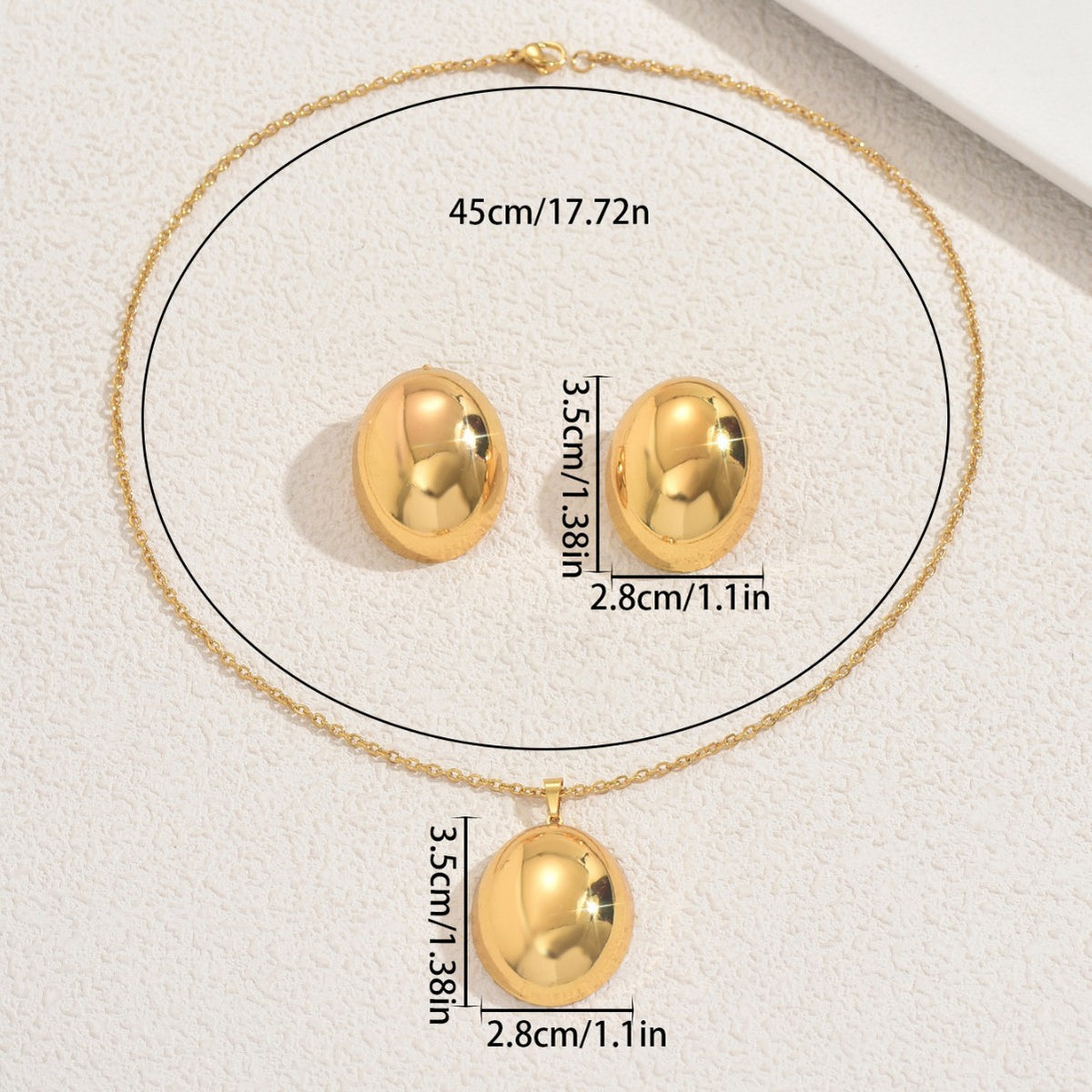 Polished Oval Pendant Jewelry — product image 4