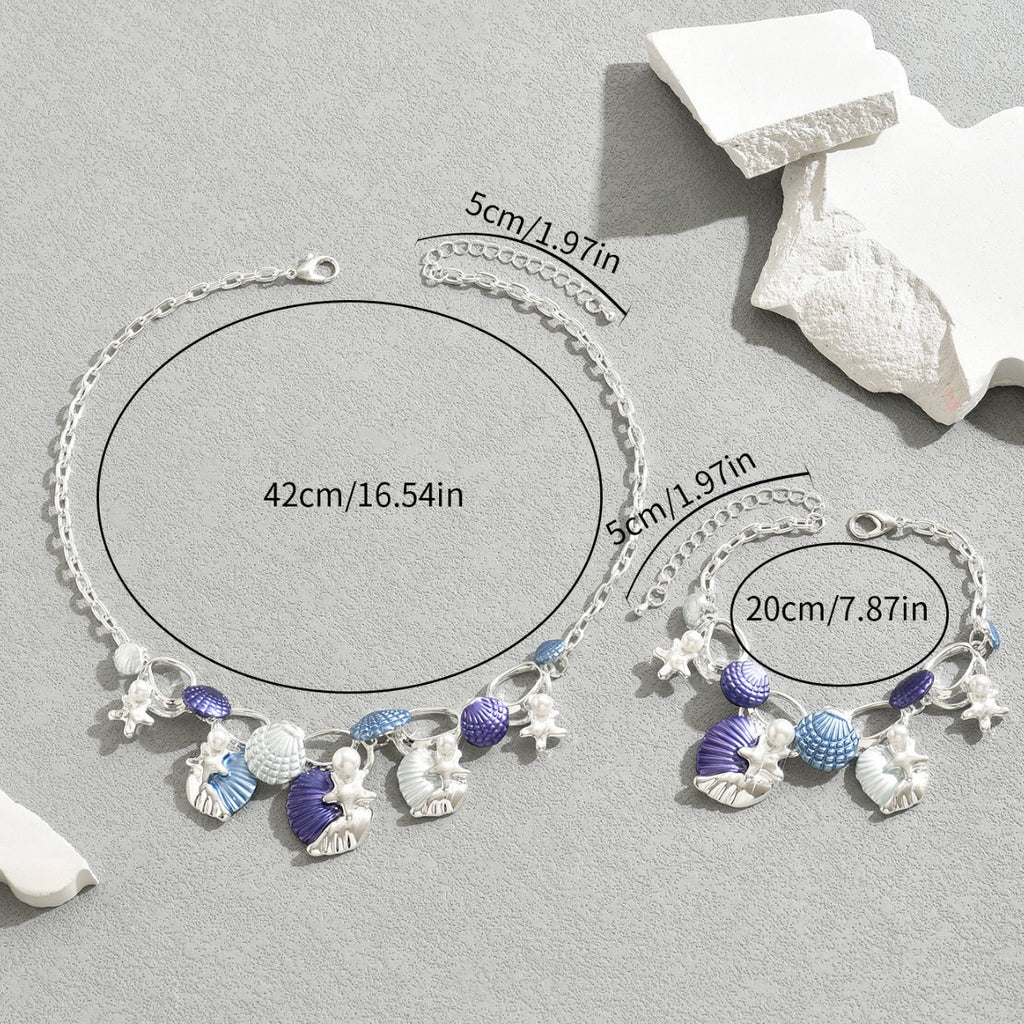 Blue Shell Charm Jewelry — product image 4