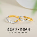 Mobius Ring Sterling Silver 925 Couple Ring Niche Design Light Luxury Unlimited Symbol Plain Ring Double Ring Pair Ring