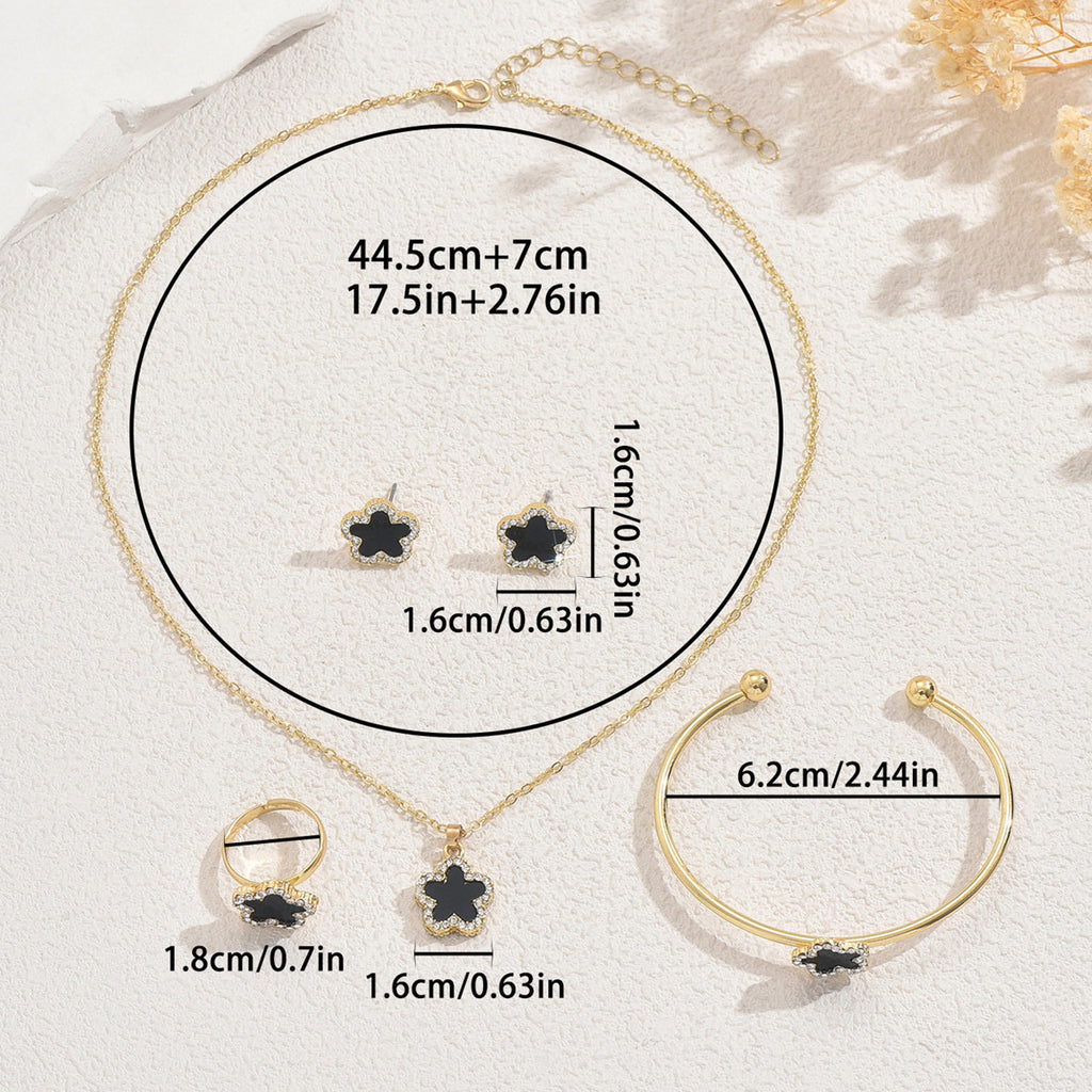 Tiny Black Blossom Jewelry — product image 4