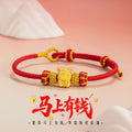 Bracciale in argento fino 999 – segno zodiacale e cavallo