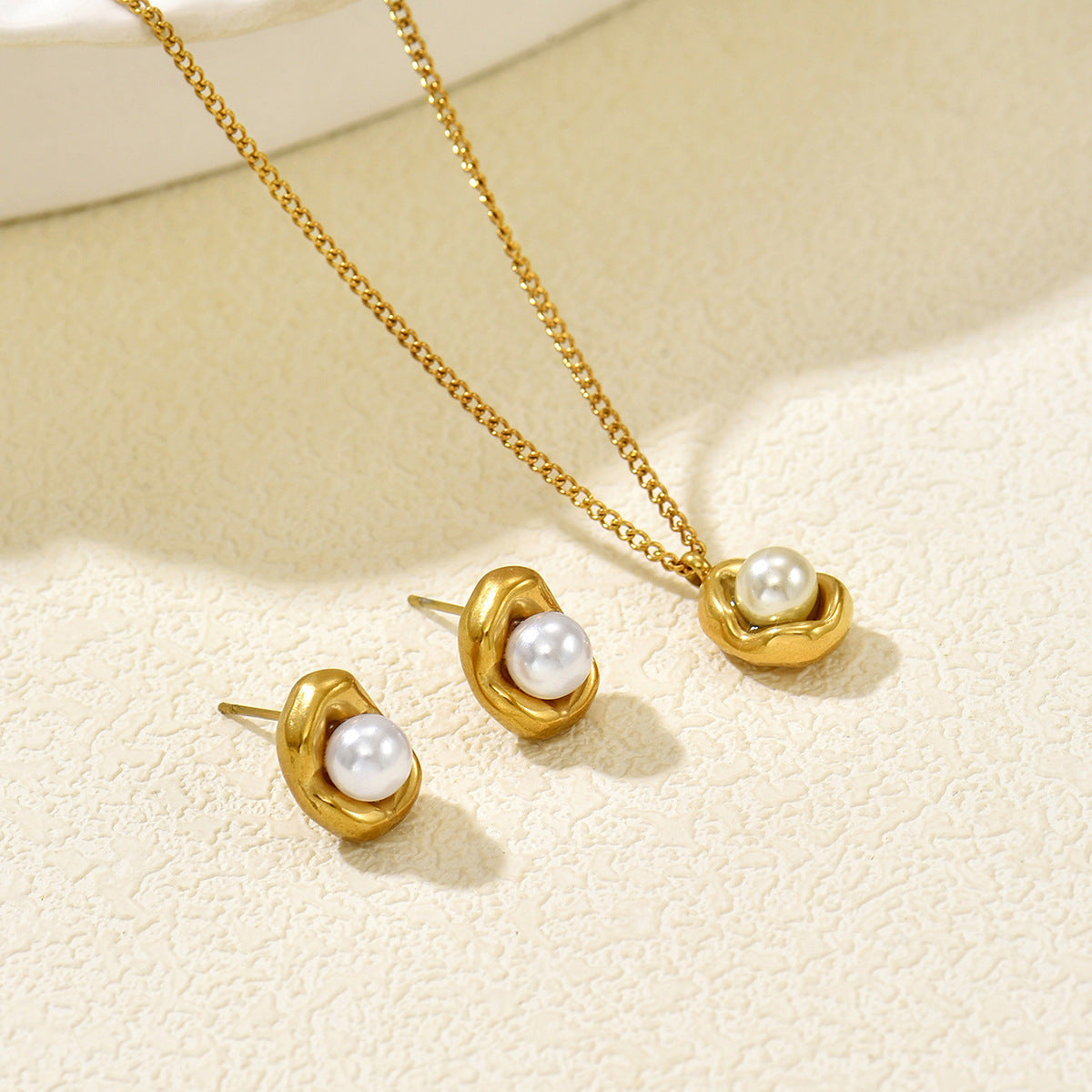 Tiny Pearl-Effect Drop Jewelry — product image 3