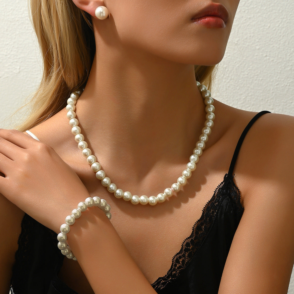 Classic Pearl-Effect Bead Jewelry — product image 2