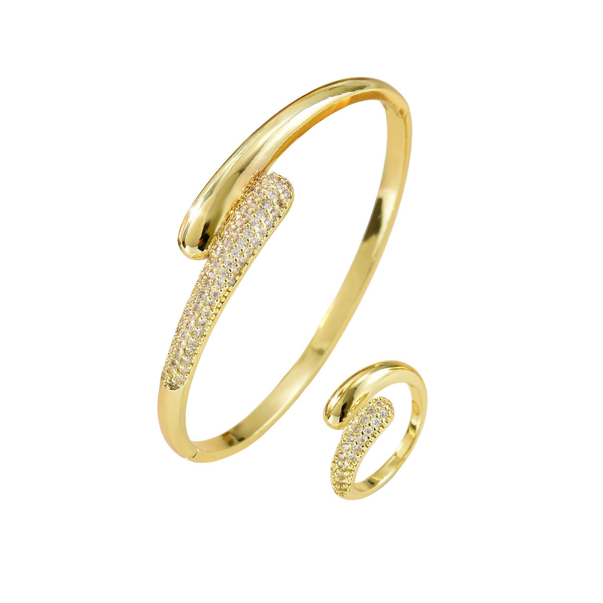 Smooth and Sparkling Open Cuff Jewelry — product image 5