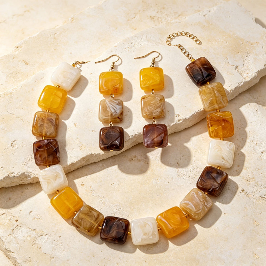 Warm Cube Bead Jewelry — product image 2