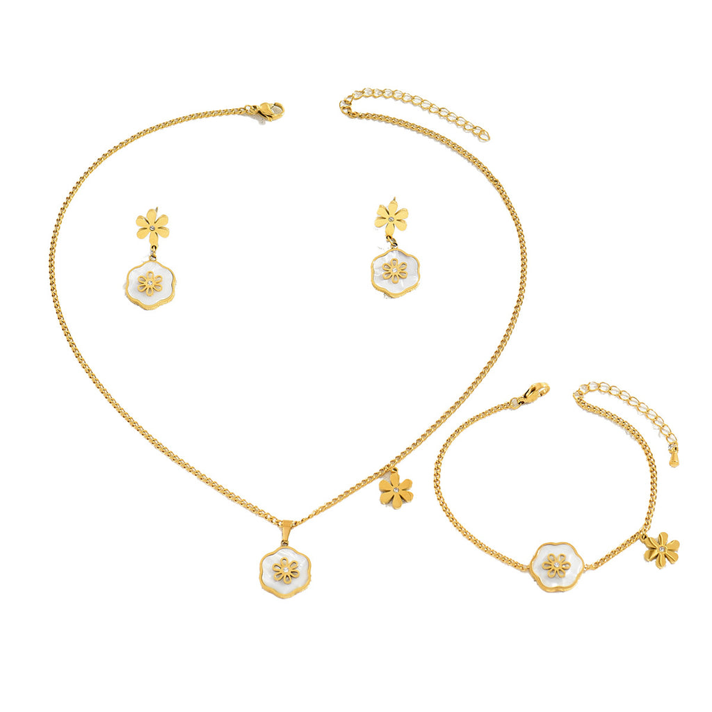 Tiny Flower and Hexagon Jewelry — product image 5