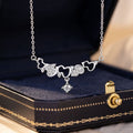 Gourd Pure Silver 999 Necklace Women's Light Luxury High-Grade Zircon Star Clavicle Chain Ins Little Red Book Same Pendant