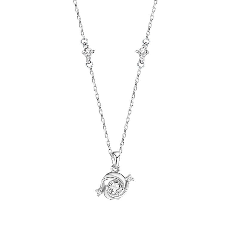 Sterling Silver Rose Jewelry – Zircon Accents