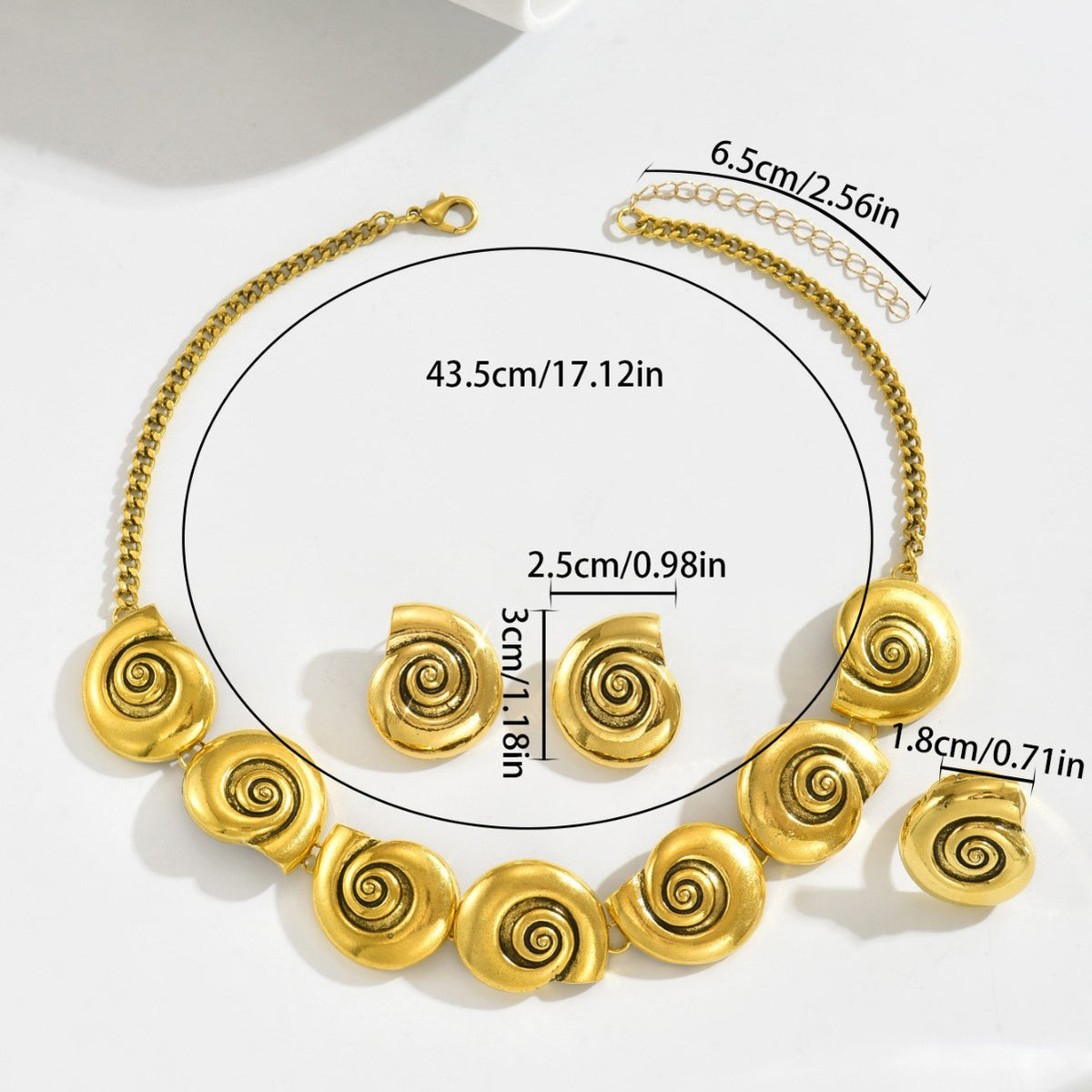Linked Spiral Medallion Jewelry — product image 4