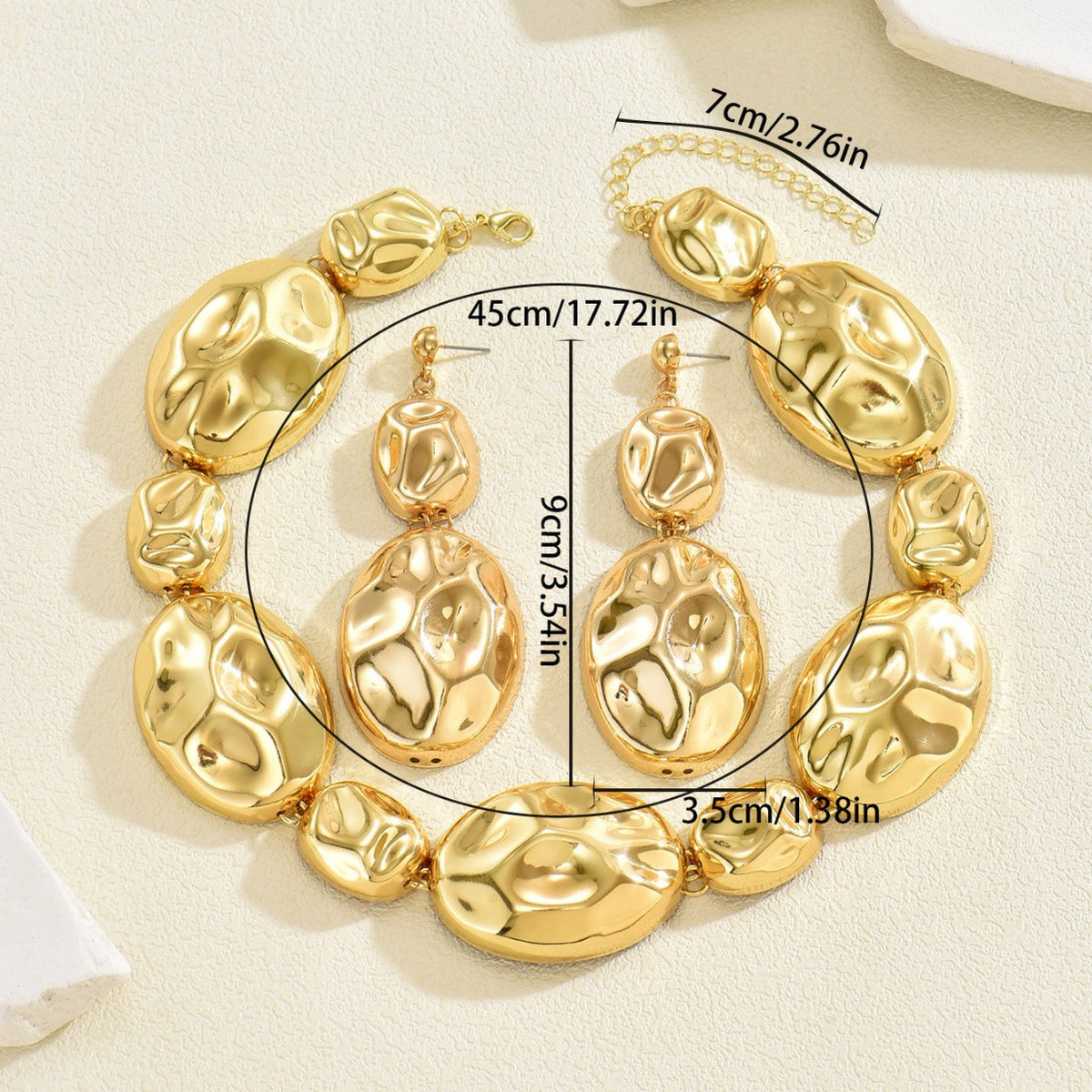 Hammered Oval Link Jewelry — product image 4