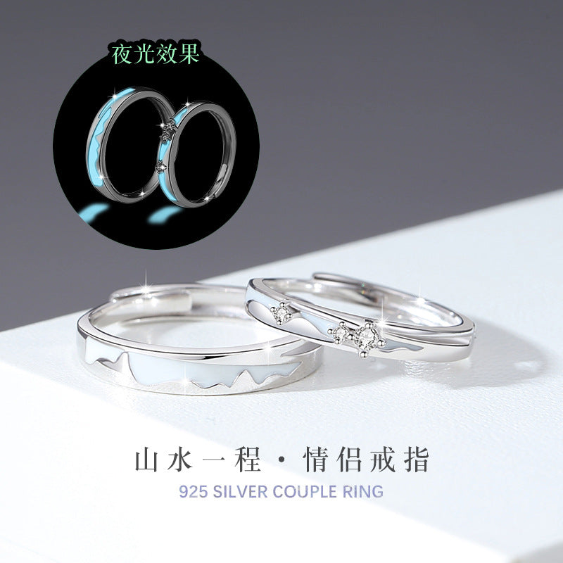 Luminous Sterling Silver Ring – Zircon Accents – luminous detailing