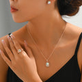 Oval Clear-Accent Pendant Jewelry