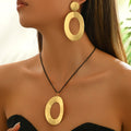 Oversized Oval Openwork Jewelry