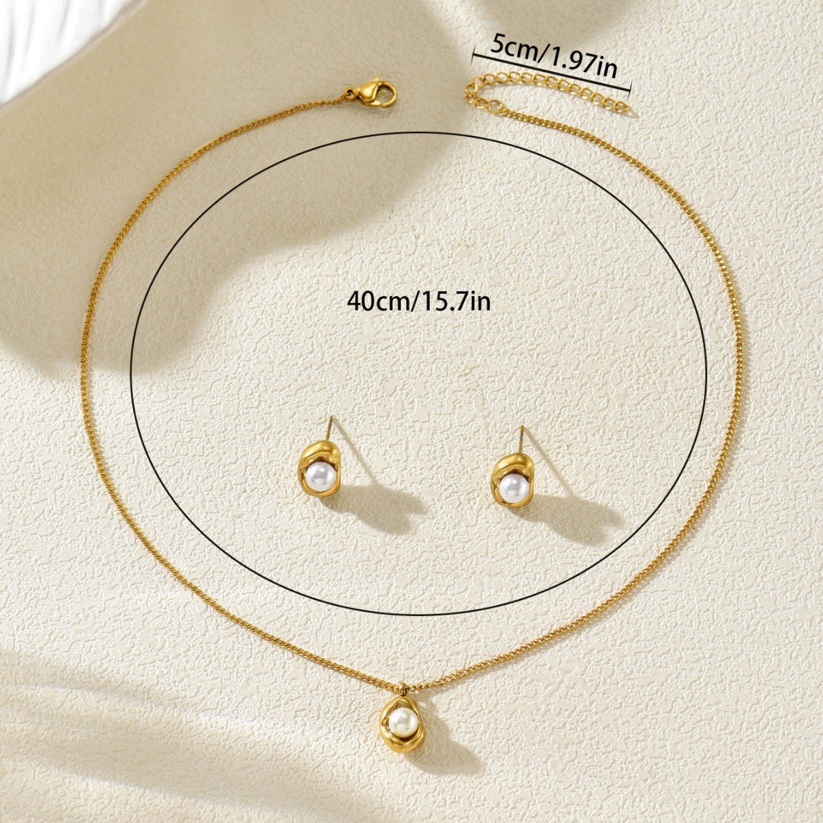 Tiny Pearl-Effect Drop Jewelry — product image 4