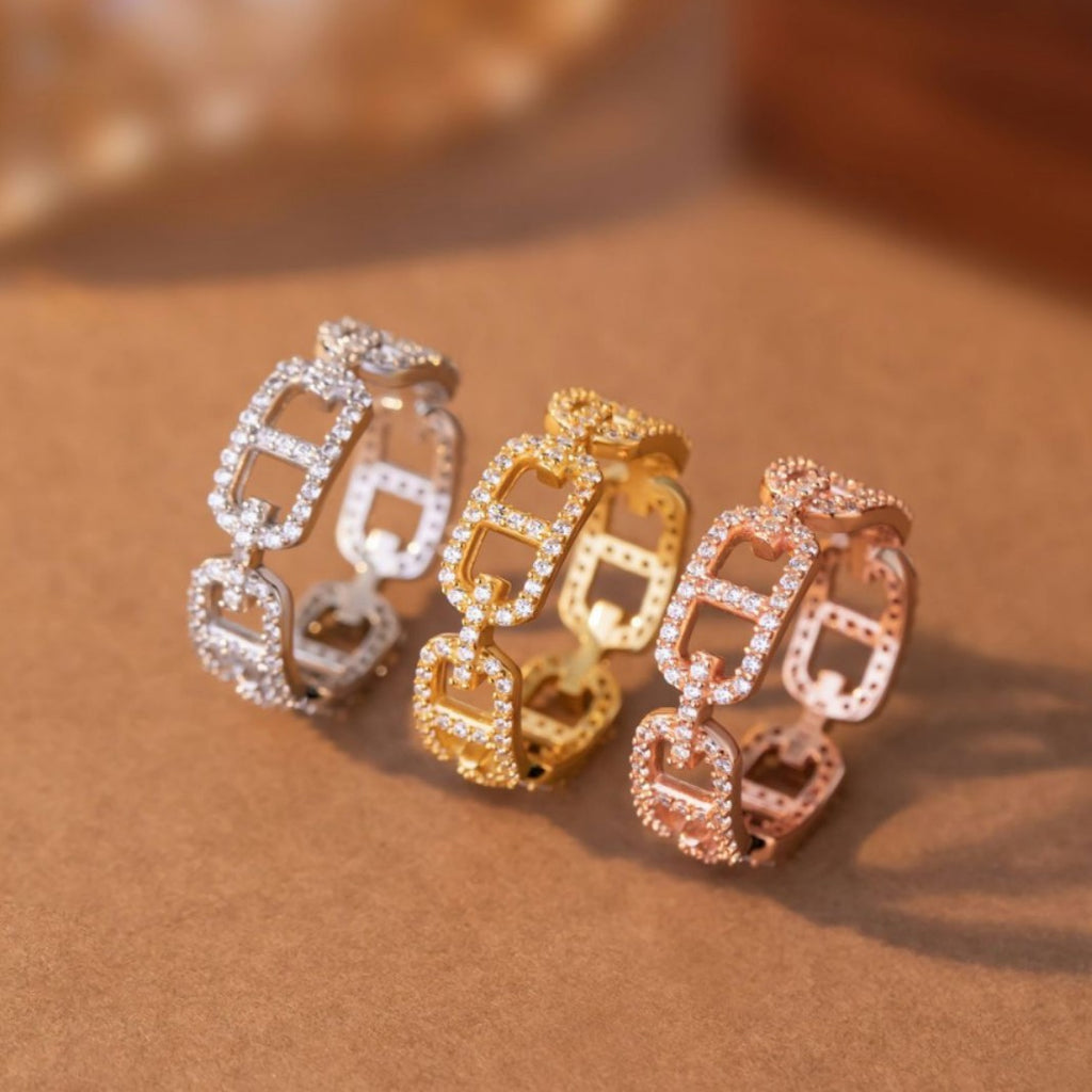 Pig Nose Buckle Sterling Silver 925 Ring Female Niche Design Light Luxury Zircon Ring Ins Little Red Book Same Style Ring