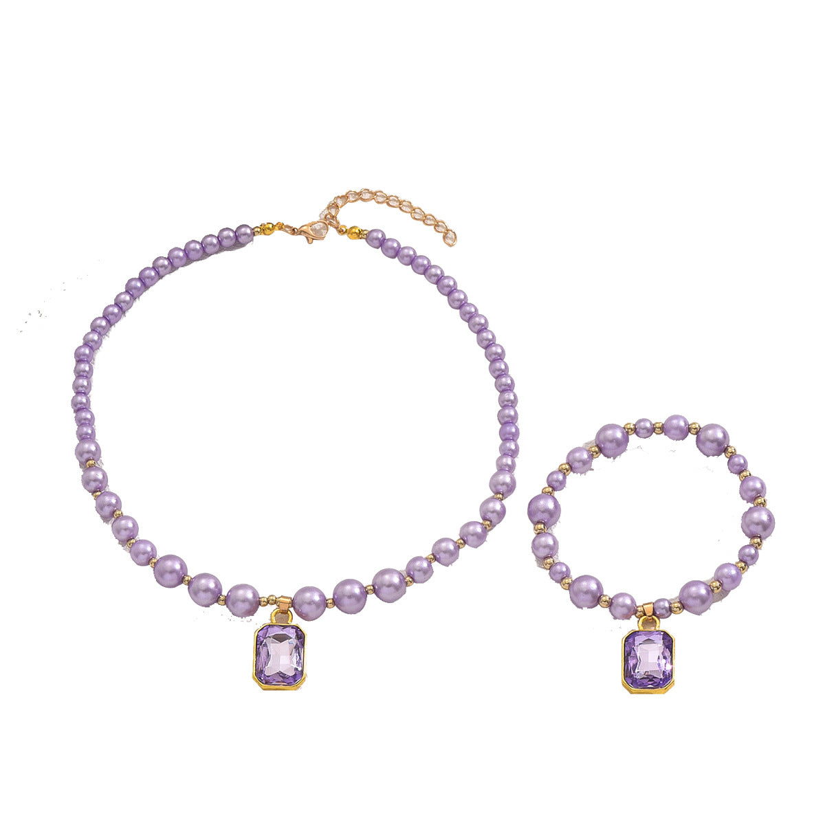 Lavender Bead Pendant Jewelry — product image 5
