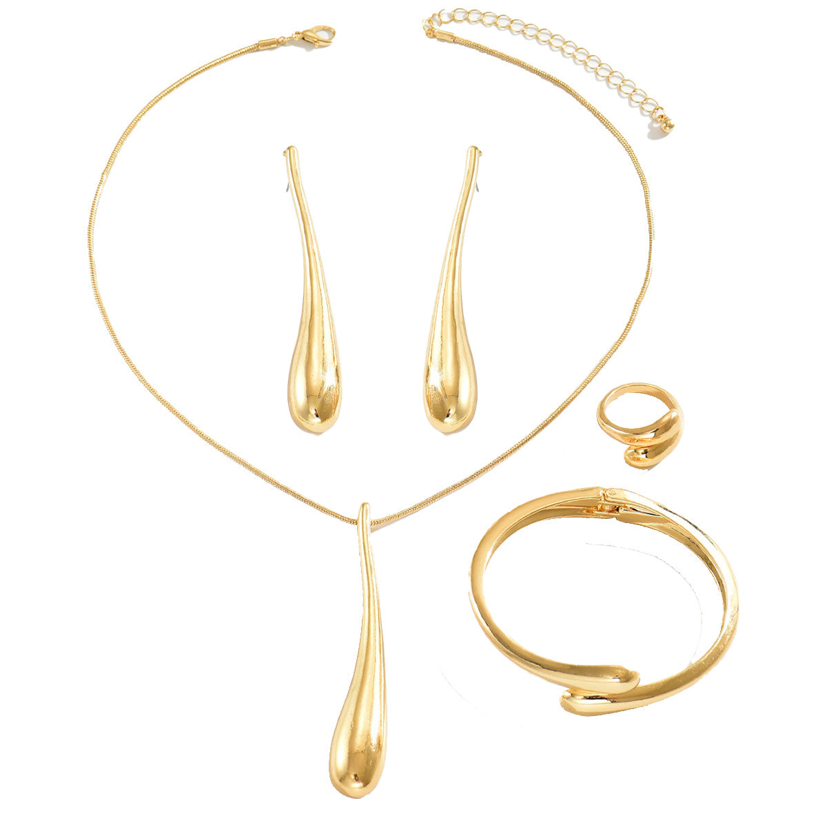 Elongated Liquid Drop Jewelry — product image 5