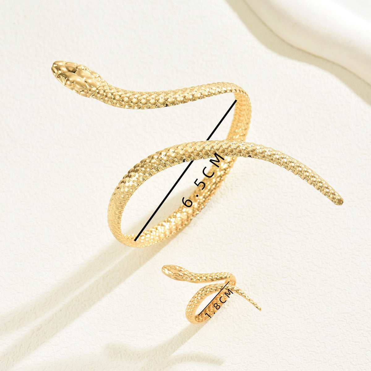 Coiled Snake Cuff Jewelry — product image 2