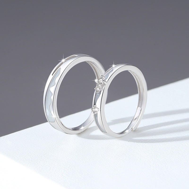 Luminous Sterling Silver Ring – Zircon Accents – luminous detailing