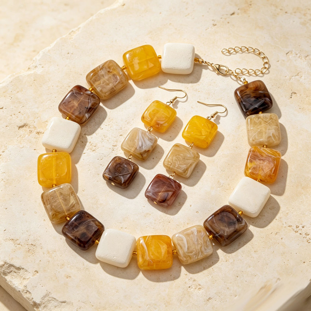 Warm Cube Bead Jewelry — product image 3