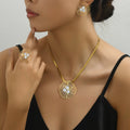 Fine-Lattice Flower Collar Jewelry