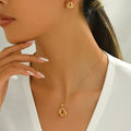 Twisted Circle Pendant Jewelry