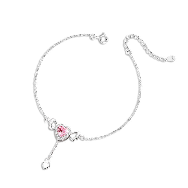 Angel Wings Sterling Silver 925 Bracelet Women's Simple Fashion Style Pull Wings Bracelet 520 Valentine's Day Love Bracelet