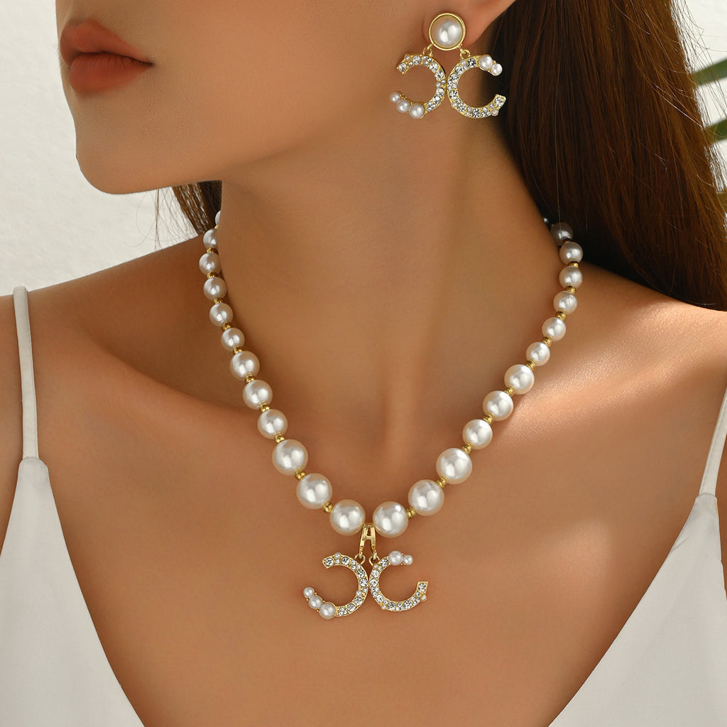 Pearl-Effect Curved Motif Jewelry — product image 2