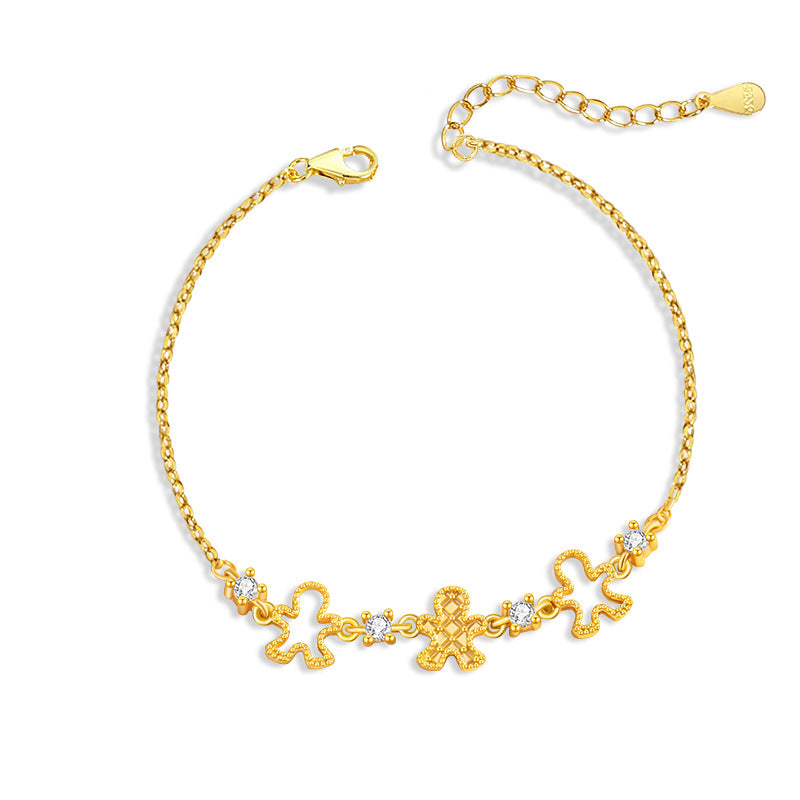 Bracciale in argento sterling 925 – stella e zirconi