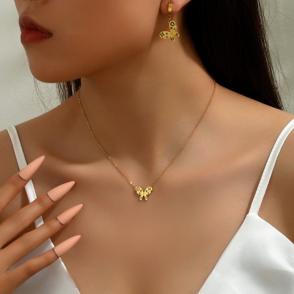 Tiny Butterfly Pendant Jewelry