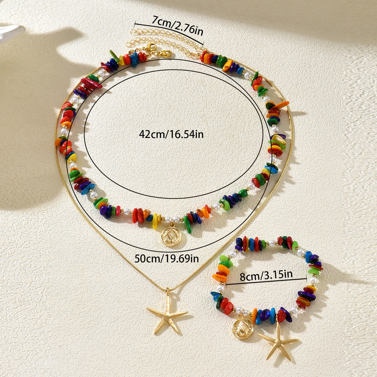Colorful Coastal Layered Jewelry — product image 4