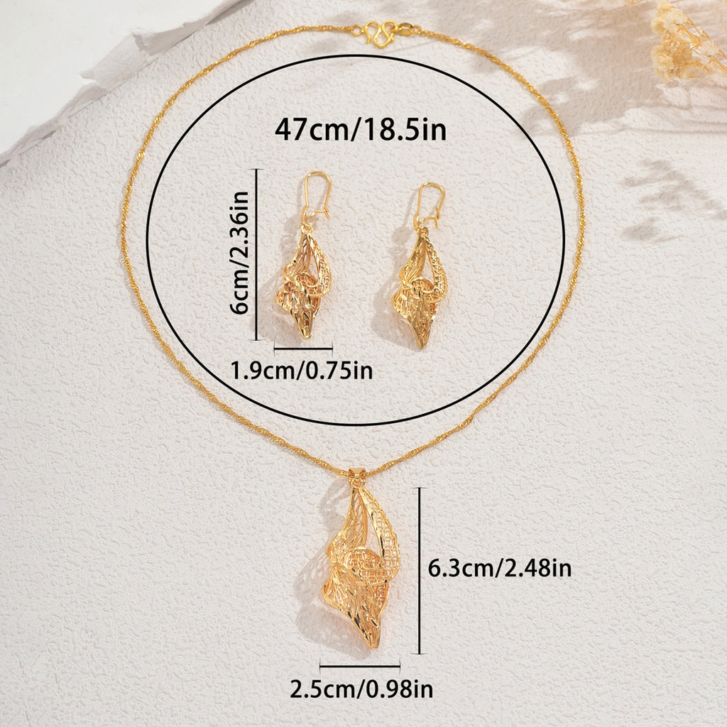 Curling Filigree Leaf Jewelry — product image 4
