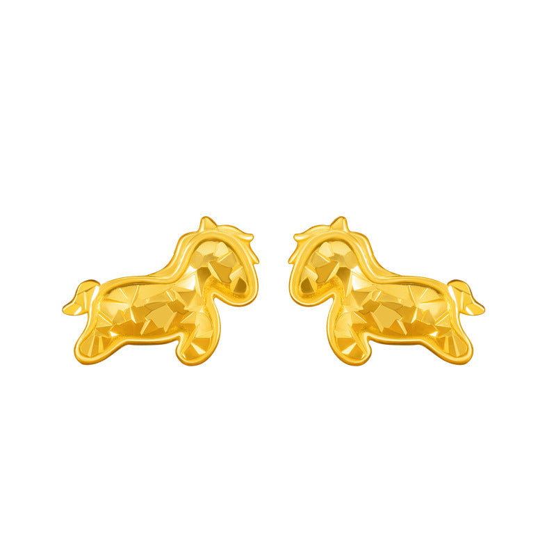 Sterling Silver Flower and Zodiac Stud Earrings