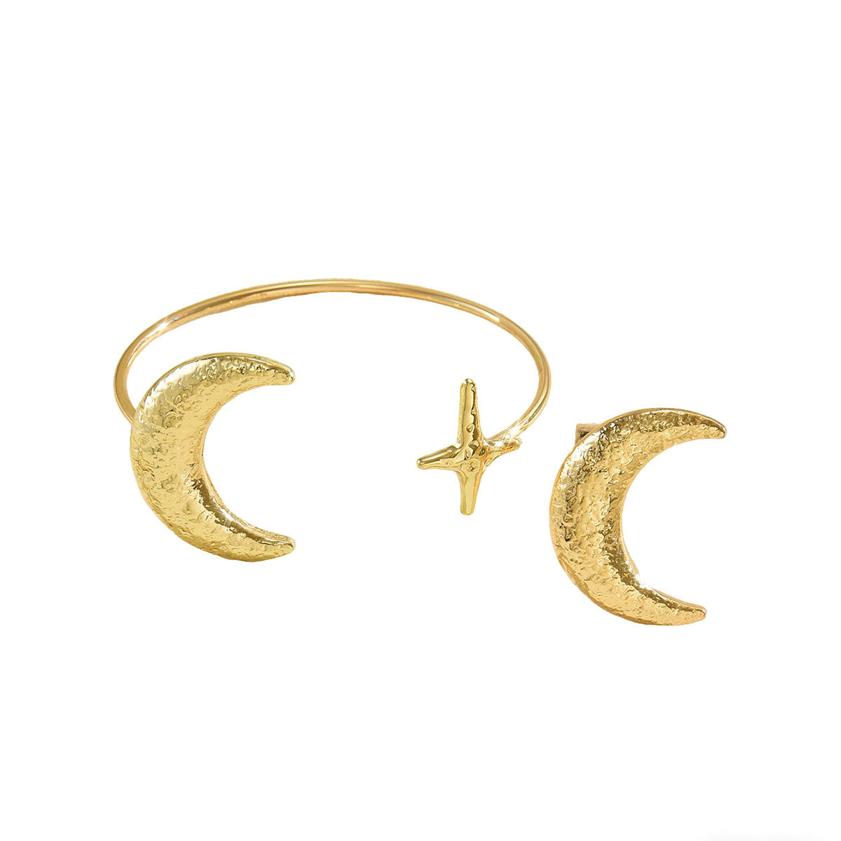 Moon and Star Open Cuff Jewelry — product image 5