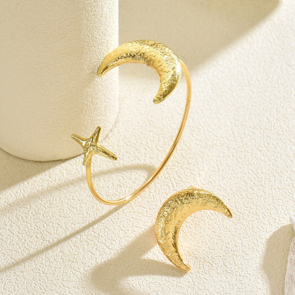 Moon and Star Open Cuff Jewelry — product image 4