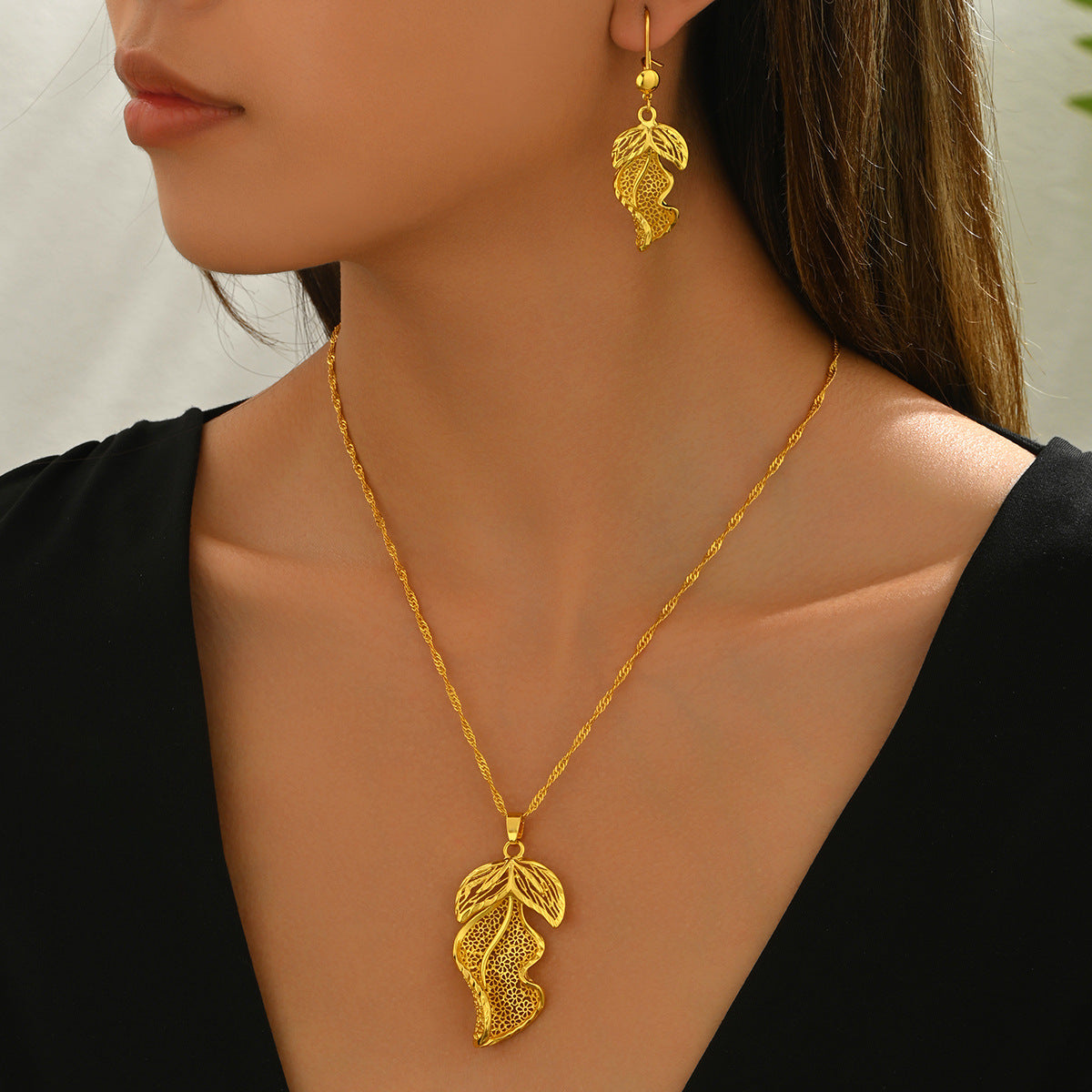 Open Leaf Drop Jewelry — product image 2