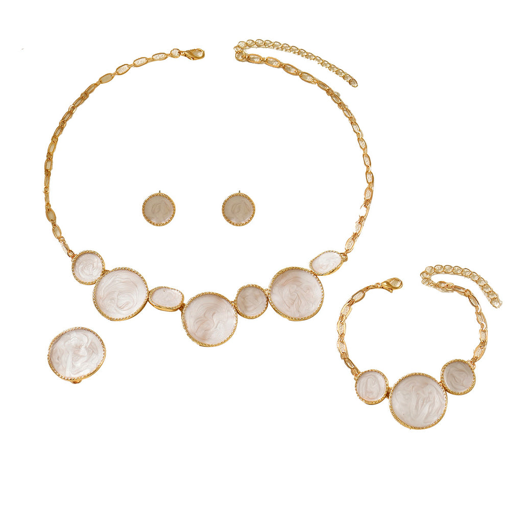 Pearl-Effect Round Disc Jewelry — product image 5