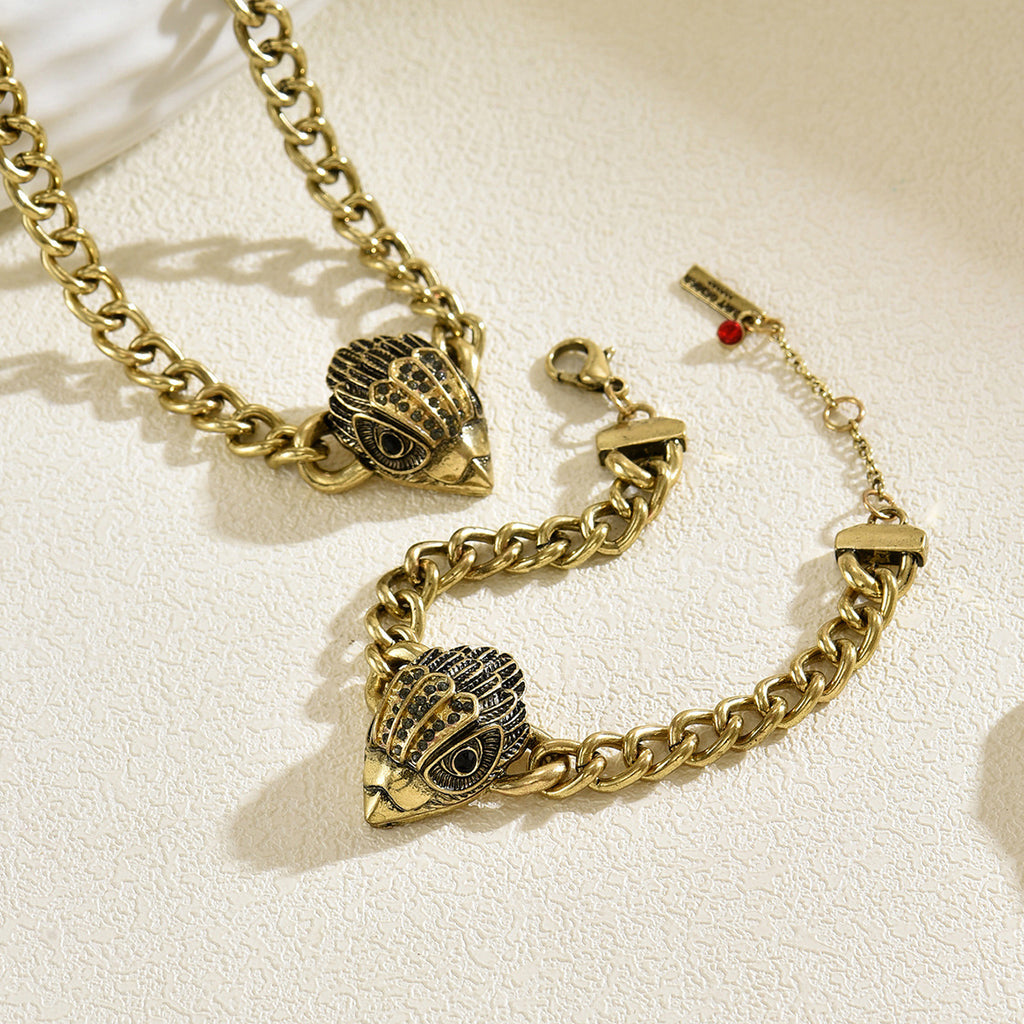 Antiqued Animal-Head Chain Jewelry — product image 3