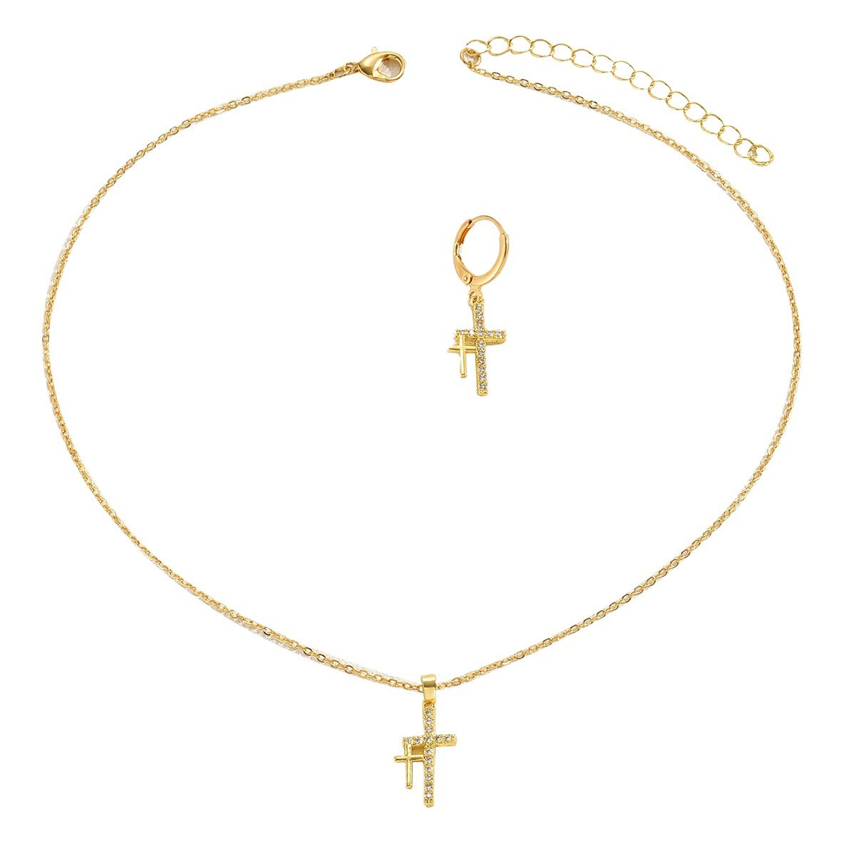 Delicate Sparkling Cross Jewelry — product image 6