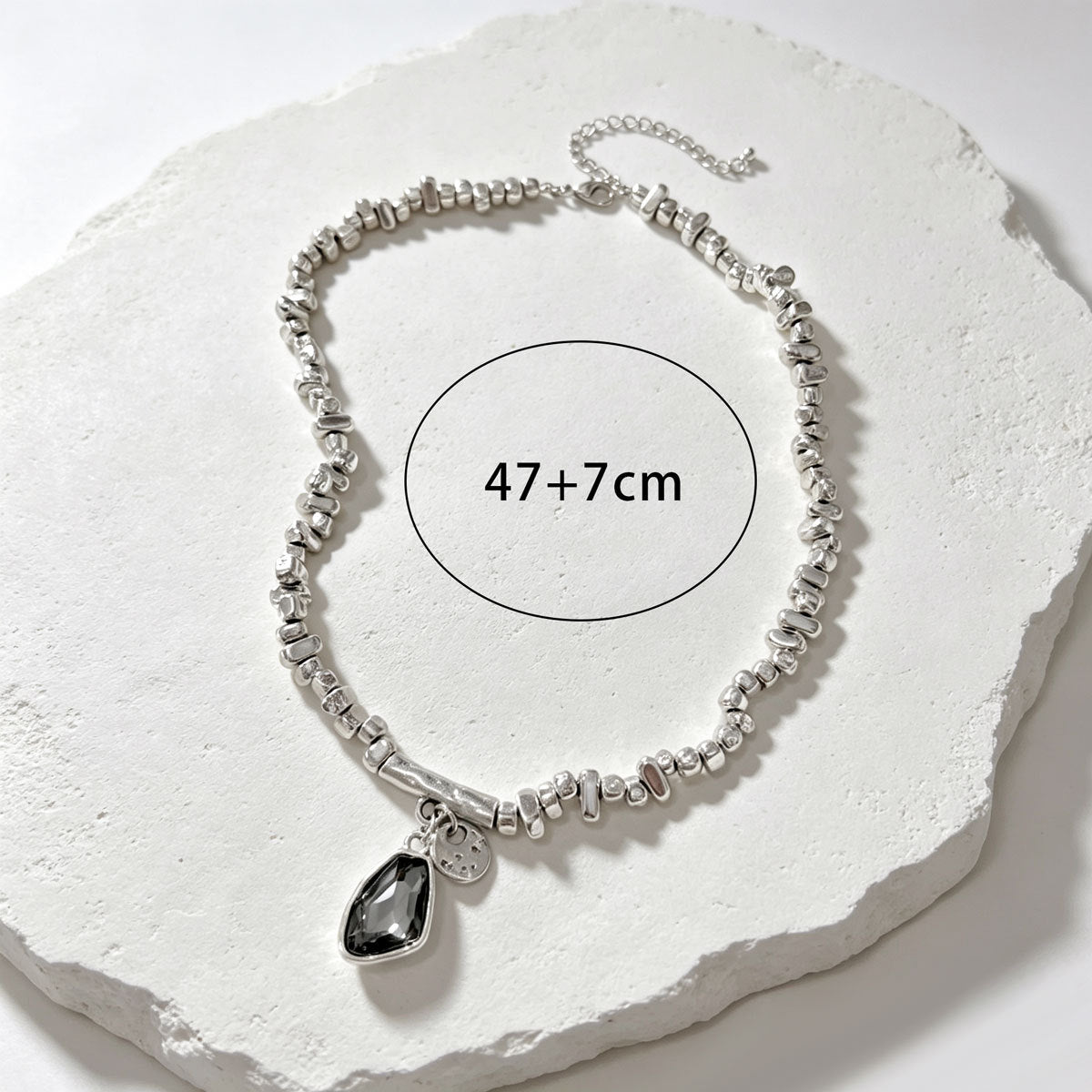 Silver-Tone Dark Drop Jewelry — product image 4
