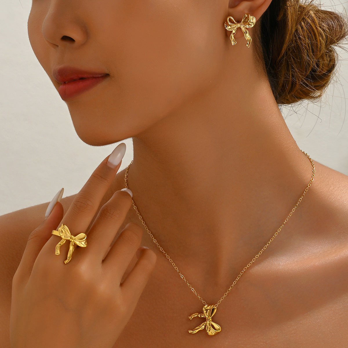 Sculpted Ribbon Bow Jewelry — product image 2
