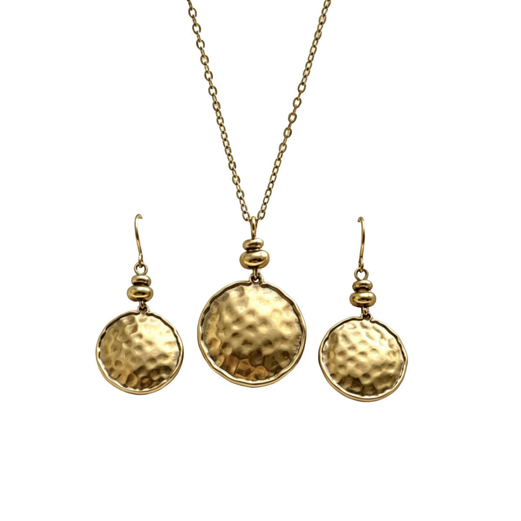 Hammered Disc Drop Jewelry — product image 5