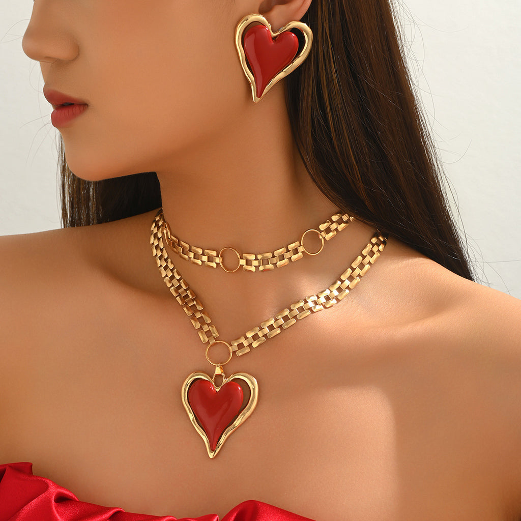 Heart Statement Chain Jewelry — product image 2