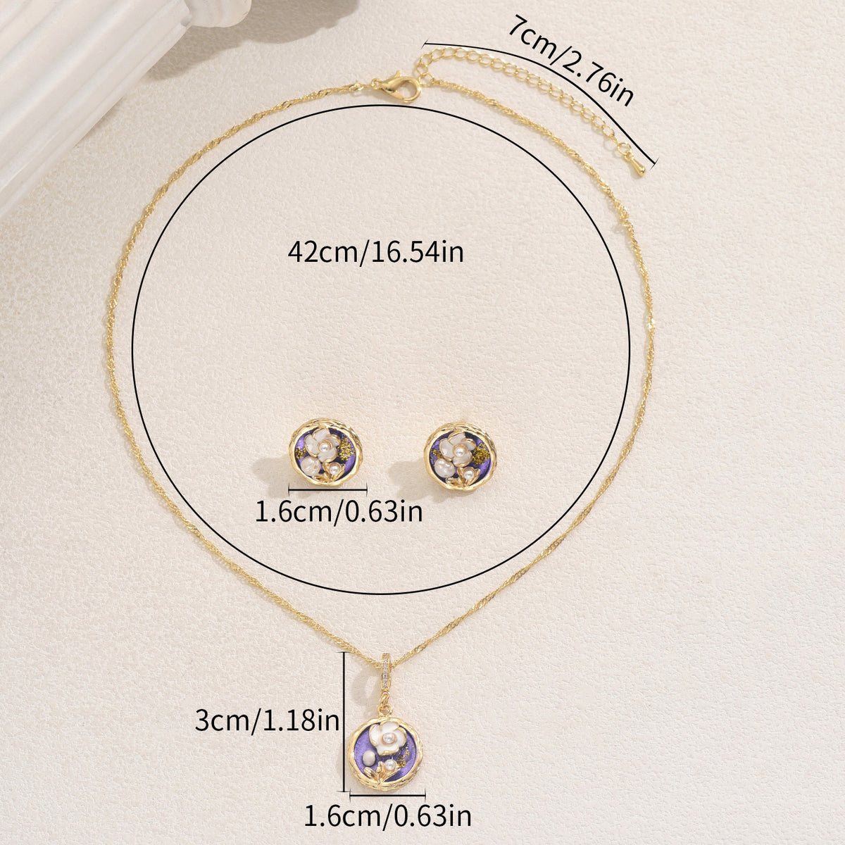 Lavender Round Pendant Jewelry — product image 3