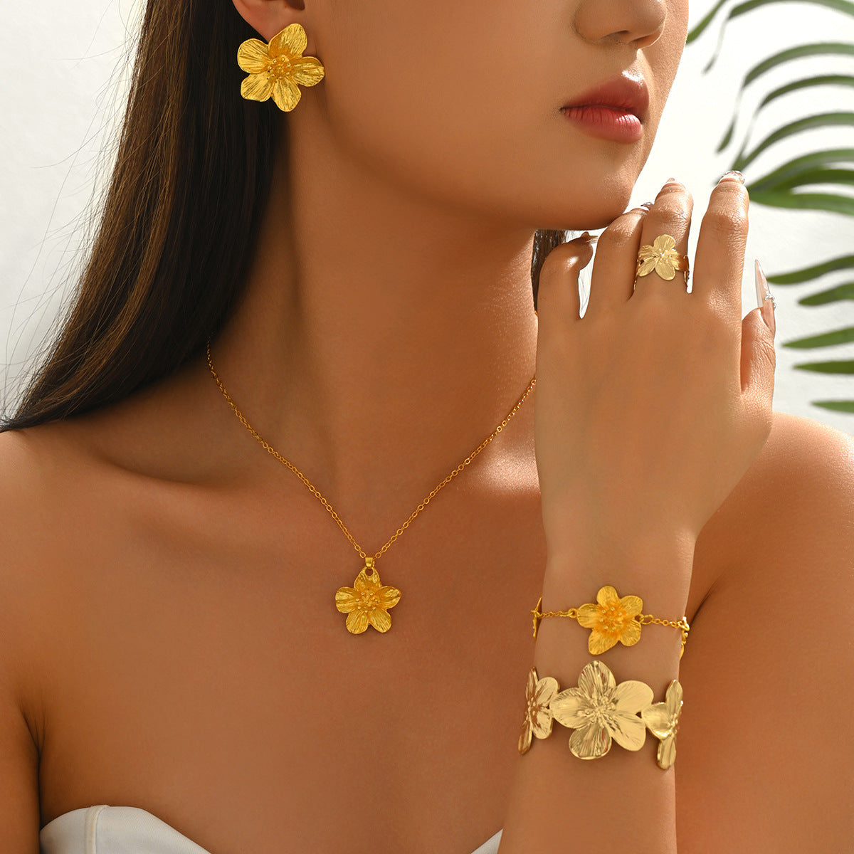 Textured Flower Jewelry — product image 2