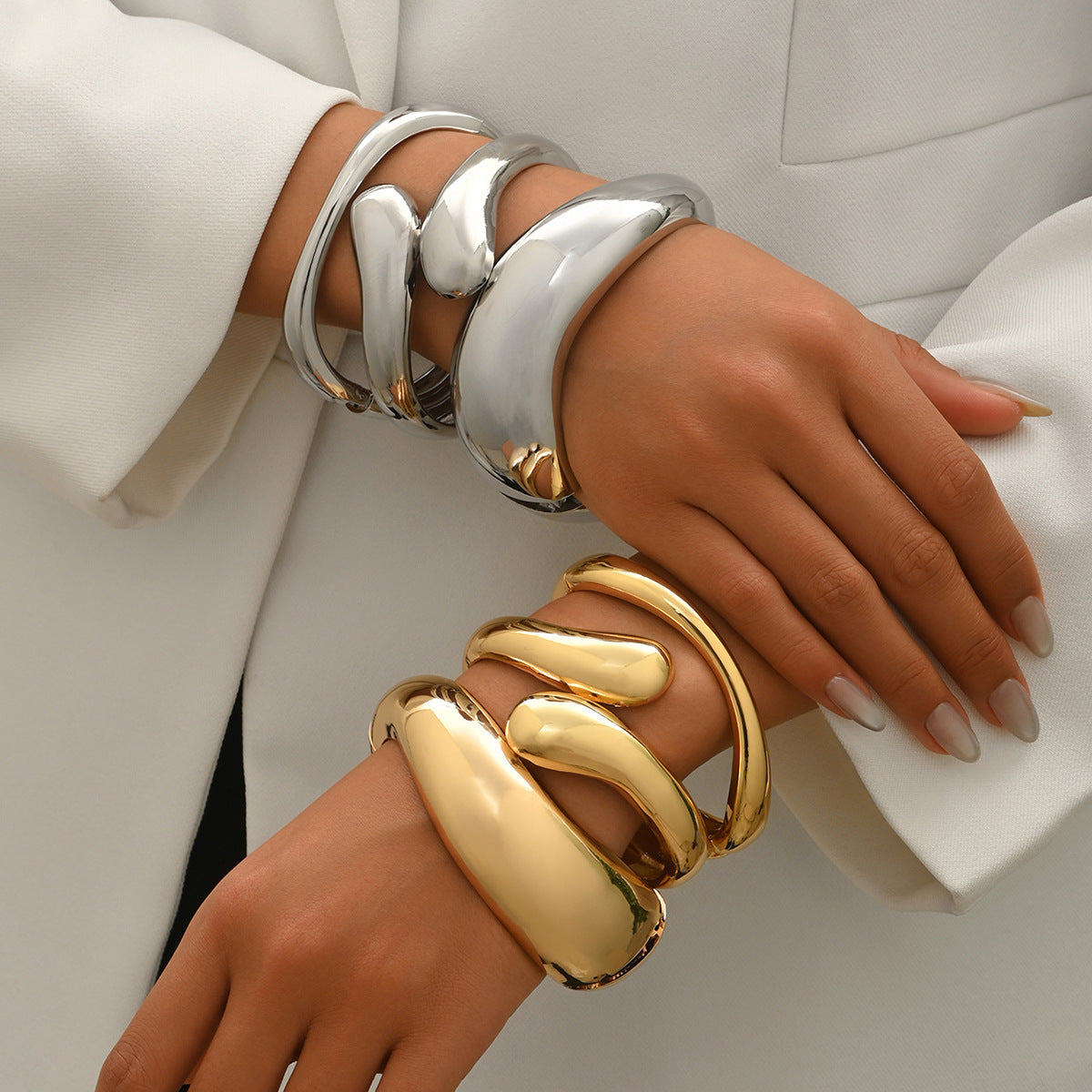 Polished Organic Bangle Jewelry