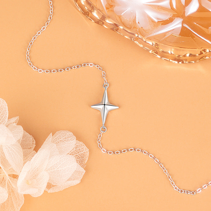 Sterling Silver Star & Moon Bracelet