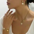 Tiny Flower and Hexagon Jewelry