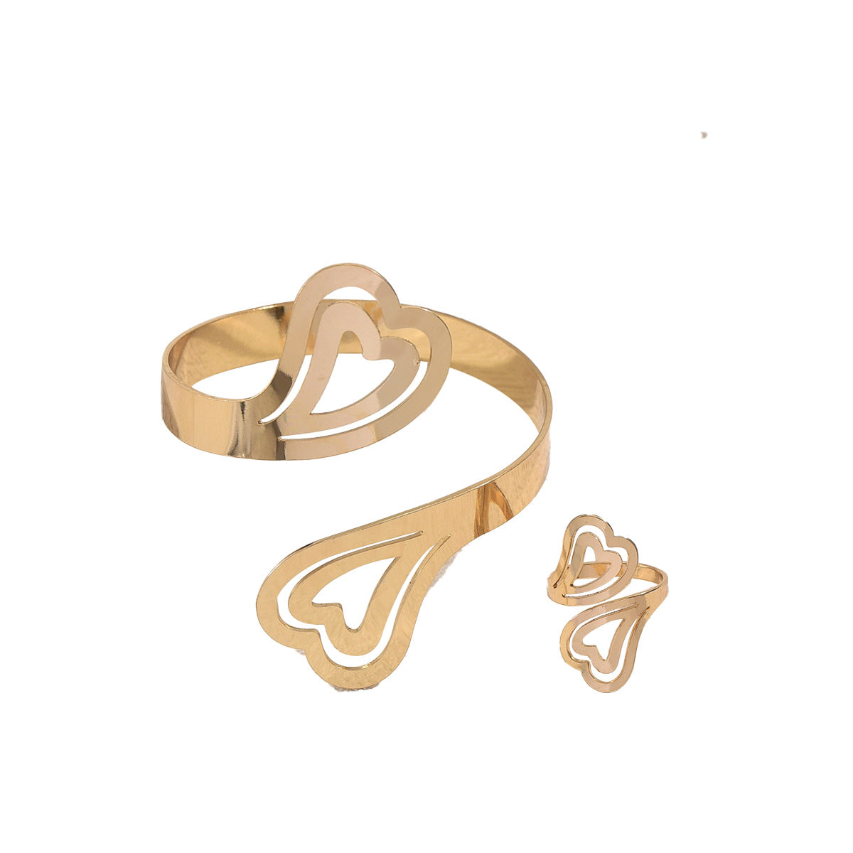 Double-Outline Heart Cuff Jewelry — product image 5