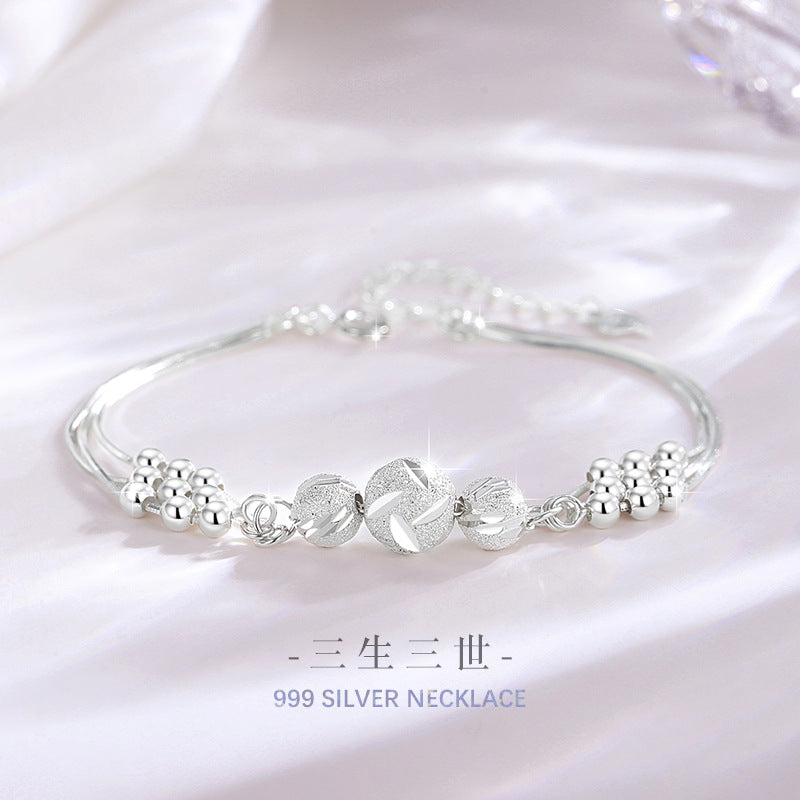 Fine Silver Bell Bracelet